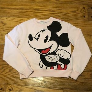Baby pink Mickey Mouse Sweatshirt